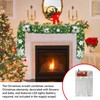 Christmas Garland, 2.7 m Christmas Garland with Lighting, Christmas Garland