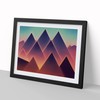 Futuristic Pyramids Vol.2 Abstract H1022 Framed Print for Living Room