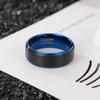 Zillaly Mens Wedding Band - Premium 8mm Tungsten Ring, Comfort