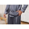 U2SKIIN Mens Silk Pajamas Set, Long Sleeve Satin Pajamas for