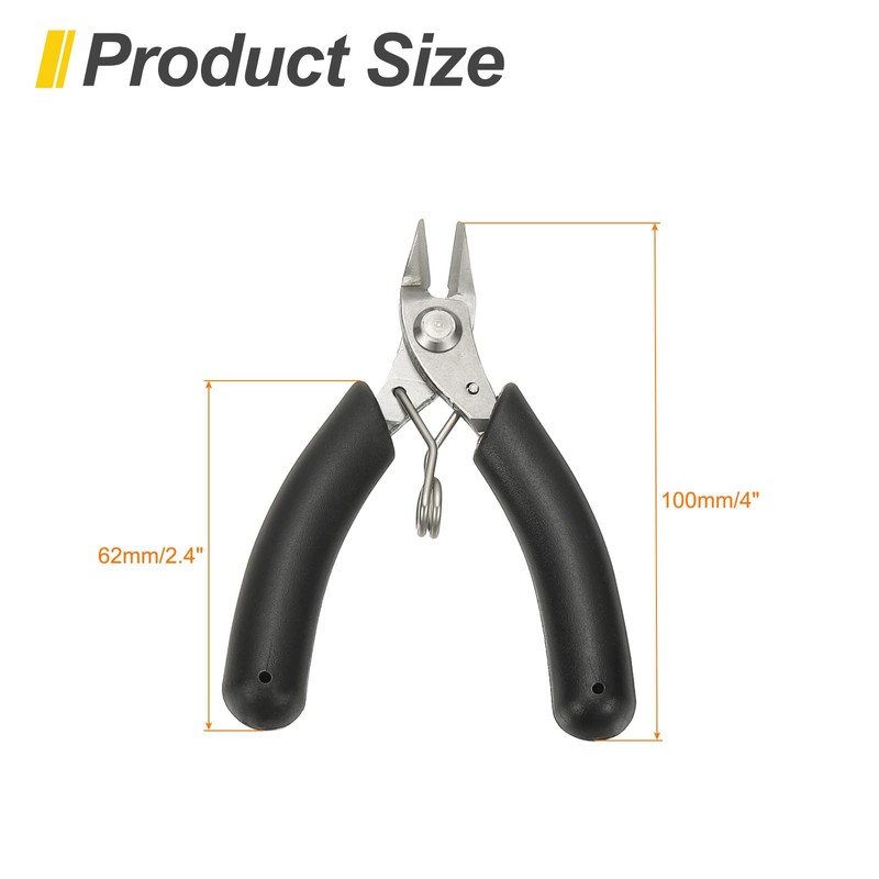 sourcing map Wire Cutter 4" Mini Small Side Cutters with