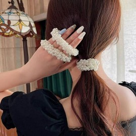 Pearl Hair Tie Hair Tie Accessory Pearl Bracelet 1P / 진주 머리끈 헤어끈 액세서리 진주 팔찌 1P