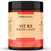 Vitamina B3 Niacina y Ajo. Con 120 capsulas de 500mg