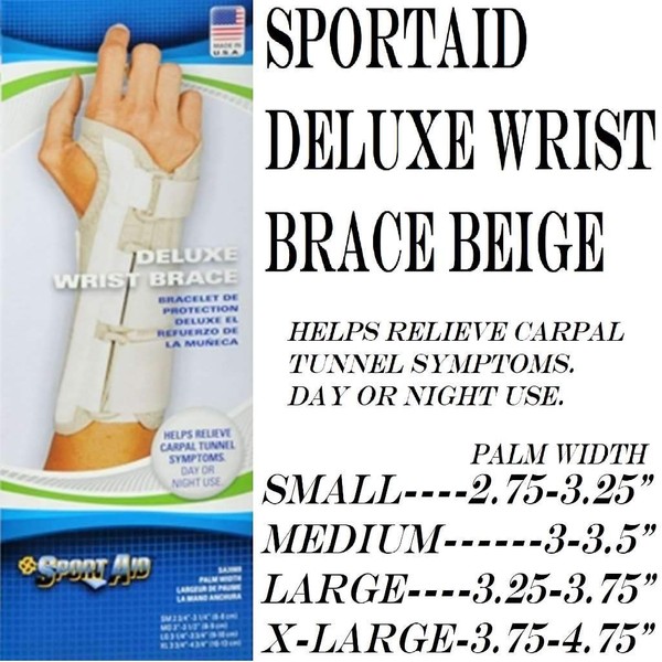 Sport Aid Deluxe Wrist Brace Small Right - 1 ea