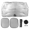 Car Sunshade Umbrella Silver Small Size Sun Protector Parasol Window