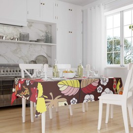 Le Jardin du Lin Kitchen Decoration, Tablecloth, 140cm x 160cm - Designed and Manufactured in Turkey