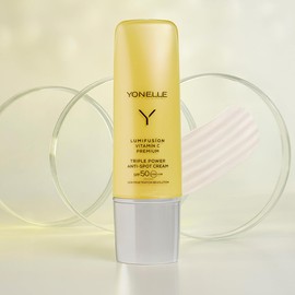 YONELLE Gesichtscreme mit Vitamin C LUMIFUSION - Tagescreme mit LSF 50 - SPF 50 Face Cream - Gesichtspflege - Dreifach aktive Creme gegen Pigmentflecken - mit Antioxidantien - 50 ml