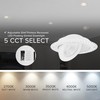Maxxima 4” 5 CCT Rotatable Ultra-Thin Trimless Recessed LED Floating