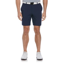 PGA Tour Men’s 8” Heather Performance Stretch Golf Shorts with Active Waistband, Moisture-Wicking, Sun Protection, Dark Peacoat HTR, 44