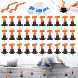 Wkmamo Pack of 402 Tile Levelers, Reusable Tile Leveler, Tile Levelling System Kit, Tile Leveler with Special, for Wall and Floor Tiles (402)