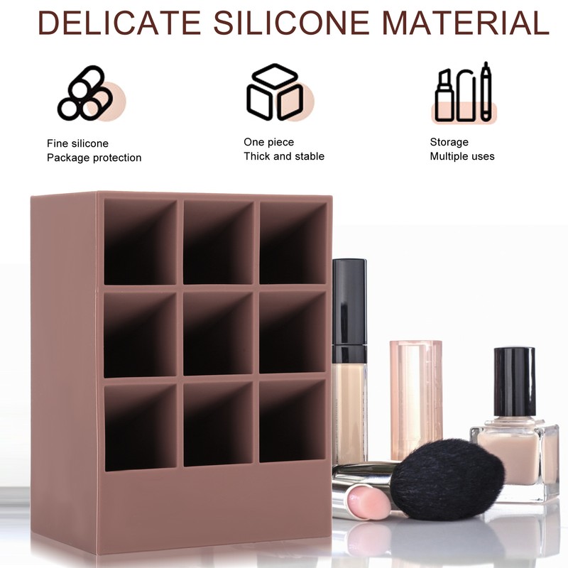 Lipstick Holder Cosmetic Makeup Desk Lipstick Display Stand Organizer Storage