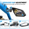 Nilight UTV Side Mirrors X3 Rear View Mirror Upgraded 360