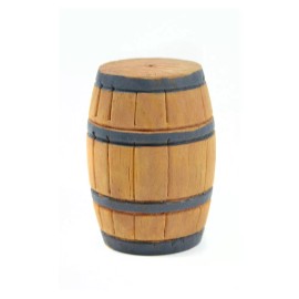 MDI Miniature Fairy Garden Dollhouse Wood Barrel - 2 x 1.3 inches - Wood