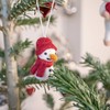 Én Gry & Sif Felt Snowman Pendants, Christmas Decoration for