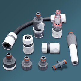 MaJoCompTec® Connect Motorhome Accessories | Filling Neck Fuel Cap Set | Compatible with Gardena (Connection Set with Filter, without Water Tank Adapter)