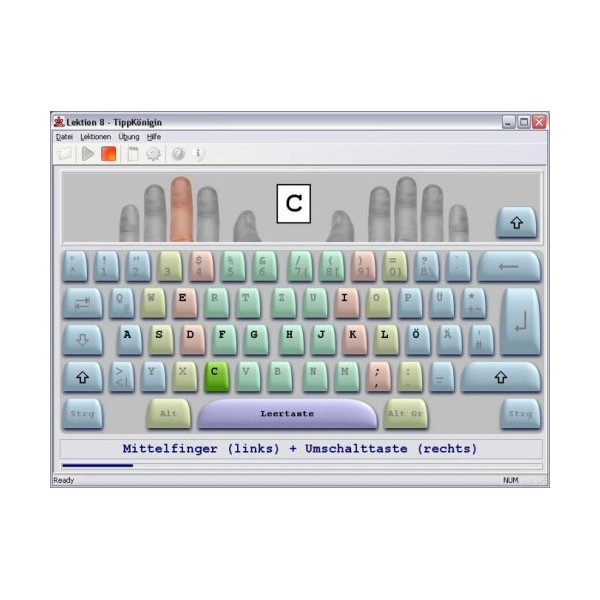 TippKönigin - 10-Finger-System Tipptrainer der neuen Generation