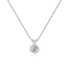 SILBERTALE Moissanite Necklace for Women - 925 Sterling Silver D