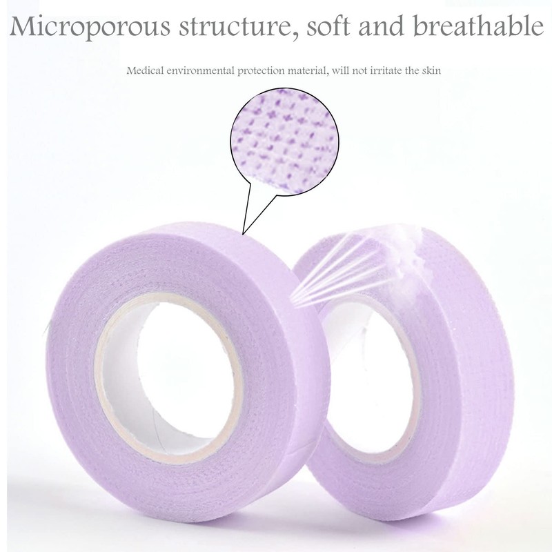 JASSINS 6 Rolls Eyelash Tape, Adhesive Fabric Eyelash Tapes, Adhesive