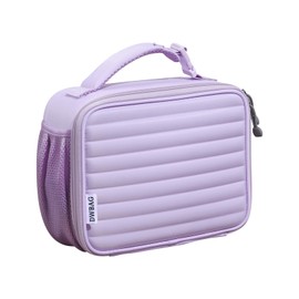 DWBAG Insulated Lunch Bag for Women/Men Reusable Lunch Box for Office Work Picnic Beach Leakproof Cooler Bag Freezable Lunch Bag for Adult (Purple)