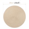 Ryncoco Round Braided Placemats Set of 4 15 Inch Round