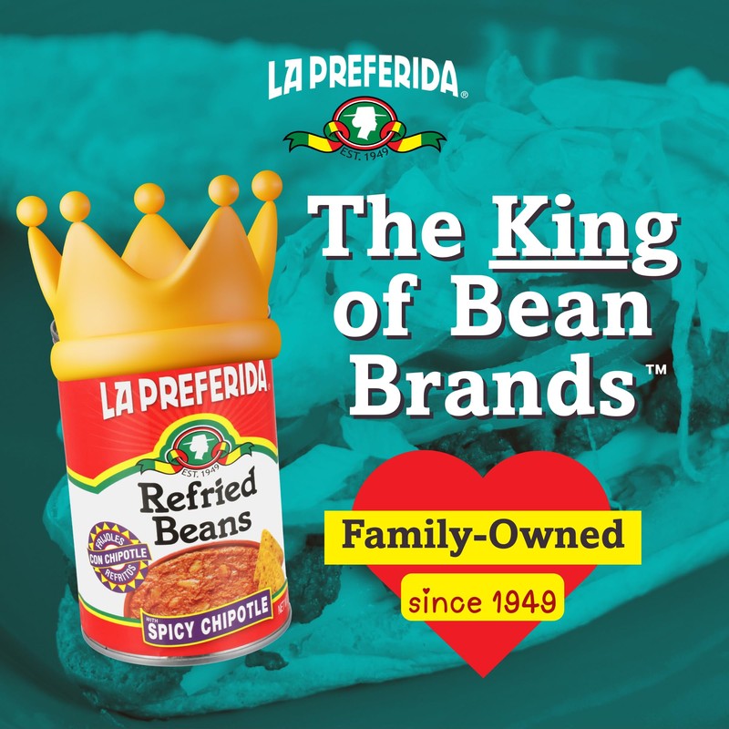 La Preferida Chipotle Refried Beans (Smoky, Spicy Beans Made with