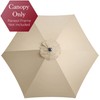 CHRISTOW Replacement Parasol Canopy 2.4m Hexagonal 6 Arms UV 30+