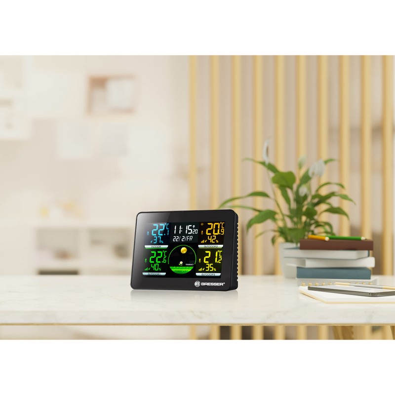 Bresser Quadro NLX Wireless Weather Station with Outdoor Sensor, Thermo