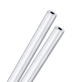 M METERXITY 2-Pack 300mm 6063 Aluminum Round Tube, 10mm ID 19mm OD Seamless Aluminum Tubing for Construction/Machining/DIY Crafting, Metal Straight Pipe [0.39"x0.75"x12"]