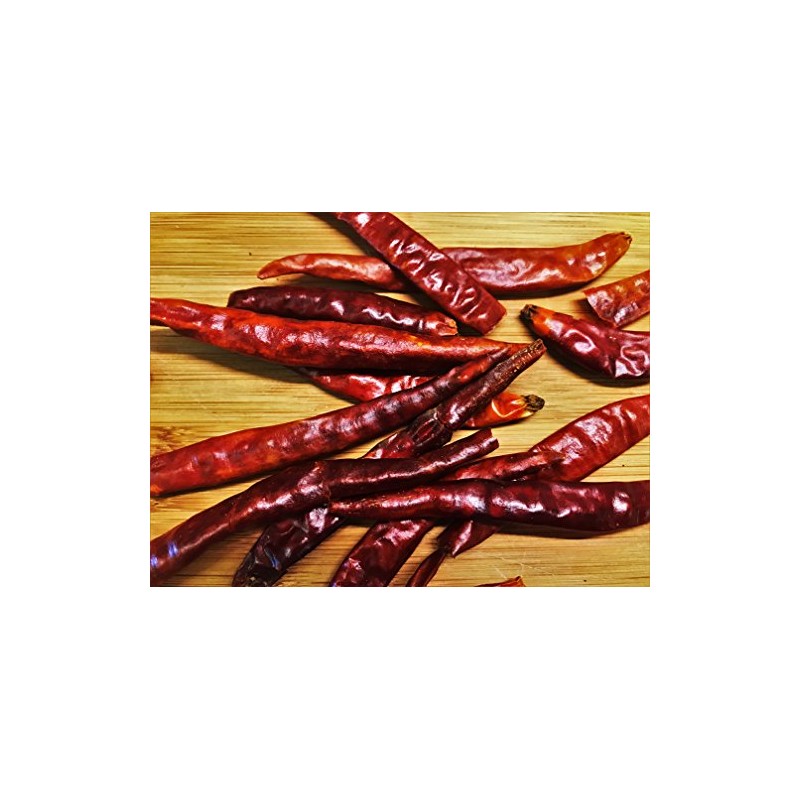 De Arbol whole dried stemless chilli pods - (Medium -