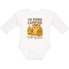 inktastic I'm Going Camping Owl Aunt Adventure Long Sleeve Creeper
