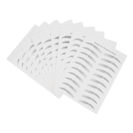 OHPHCALL 9sheets Temporary Eyebrow Stickers Fake Brow Easy Application for Natural-looking Brows for Quick Makeup Looks