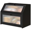 Vriccc Large Bread Box for Kitchen Counter, Double Layer Black