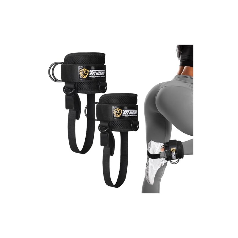 Ankle Strap Cable Machine Attachment for Gym, Cable Kickback Ankle