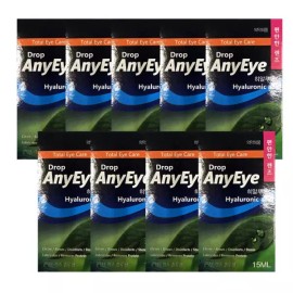 Annyeai 드롭 애니아이 렌즈 습윤액 15ml X 9개 드롭액 렌즈용액 Drop AnyEye Lens Moisturizing Solution 15ml x 9 Drop Lens Solution