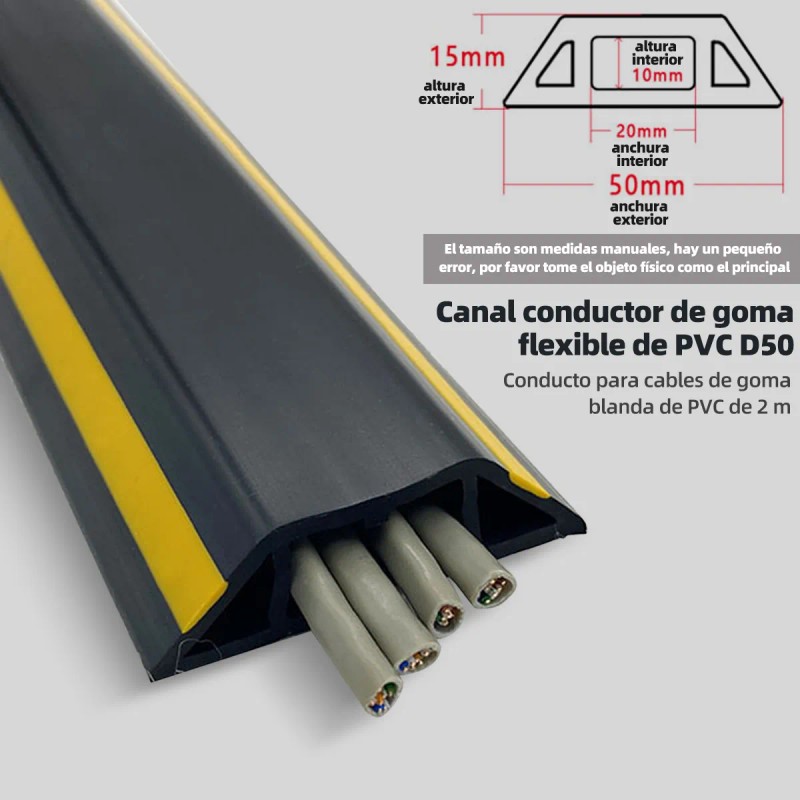 Organizadores Protector De Cables Para Pisosd-line Con2m