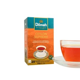 Dilmah Ceylon Supreme Tea, Pack of 12 Individually Wrapped 25 Tea Bags 50g, Ethical Sri Lankan Tea
