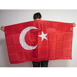 AZ FLAG Turkey Body Flag 3' x 5' - Turkish Cape Fan Flags 90 x 150 cm - Banner 3x5 ft