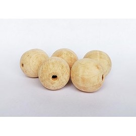 Cuentas Bolitas de Madera Artesanal 40mm 10 piezas