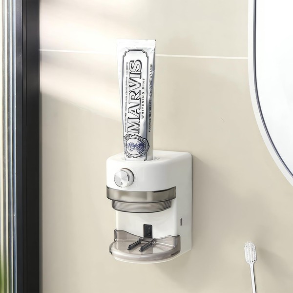 Automatic Toothpaste Dispenser, Electric Toothpaste Dispenser for Bathroom, Toothpaste Squeezer