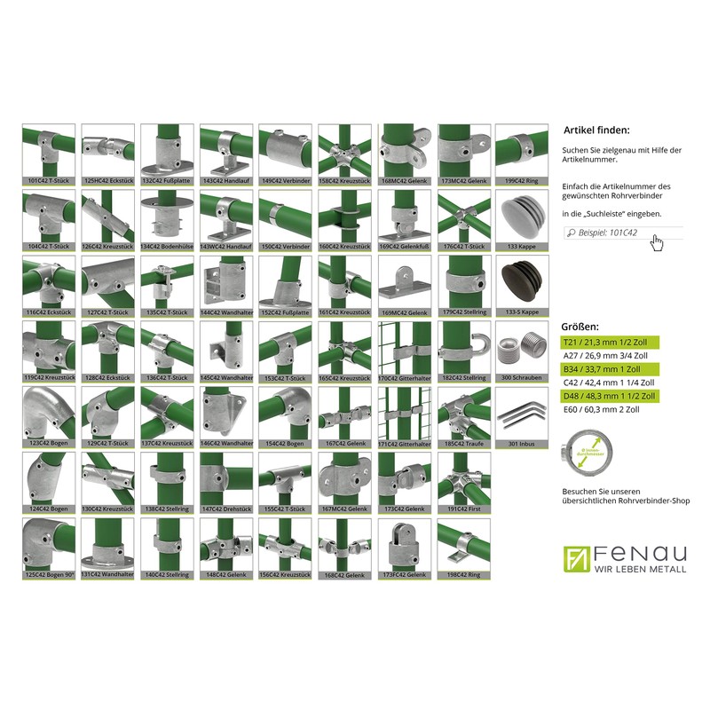 Pipe Connector Cross Piece Vorgesetzt 90 °