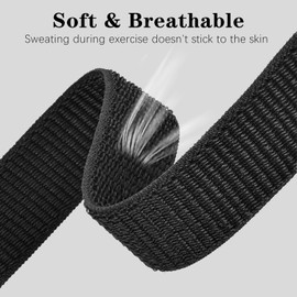 Oanux 5 Pack Nylon Loop Wristband Compatible with Hume Band Replacement 1.0, Hook and Loop Breathable Soft Strap for Fitness Tracker Women Men