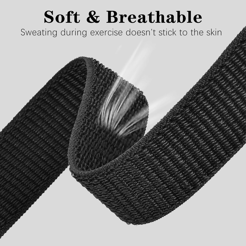 Oanux 5 Pack Nylon Loop Wristband Compatible with Hume Band