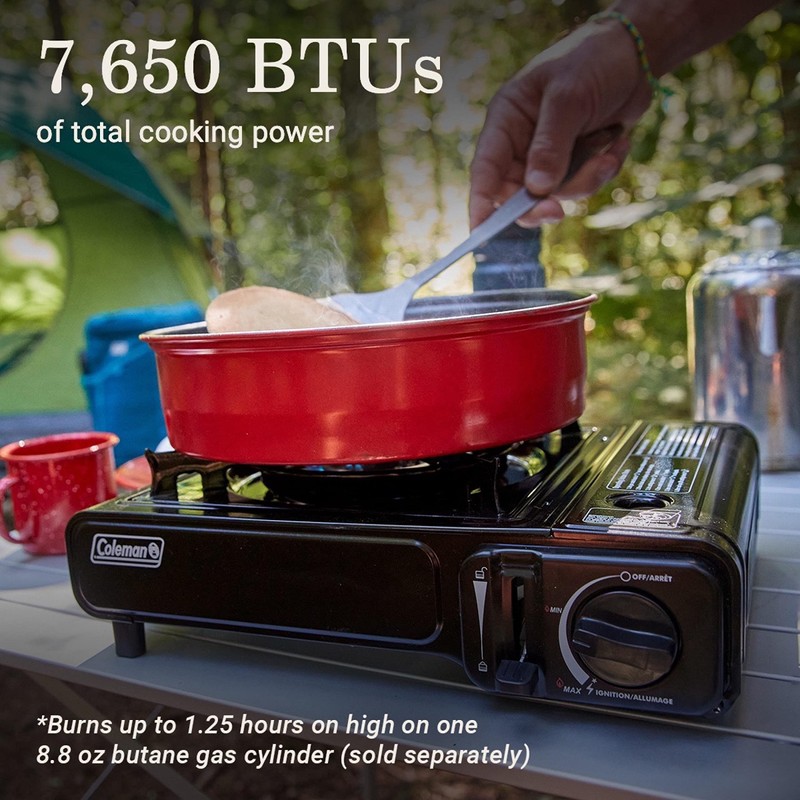 Coleman Classic 1-Burner Butane Stove, Portable Camping Cooktop with Carry