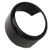Front Grille Emblem Logo Ring Glossy Black Exterior Badge Decoration