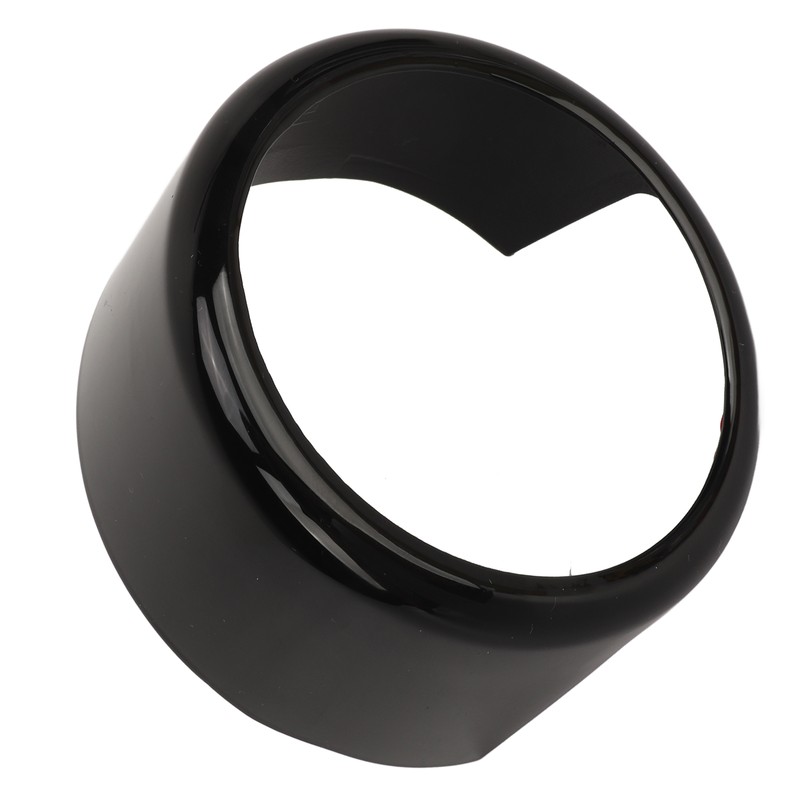 Front Grille Emblem Logo Ring Glossy Black Exterior Badge Decoration