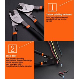 HARDEN Cable Cutter 200 mm for Copper and Aluminium Cables (HAR 570068)