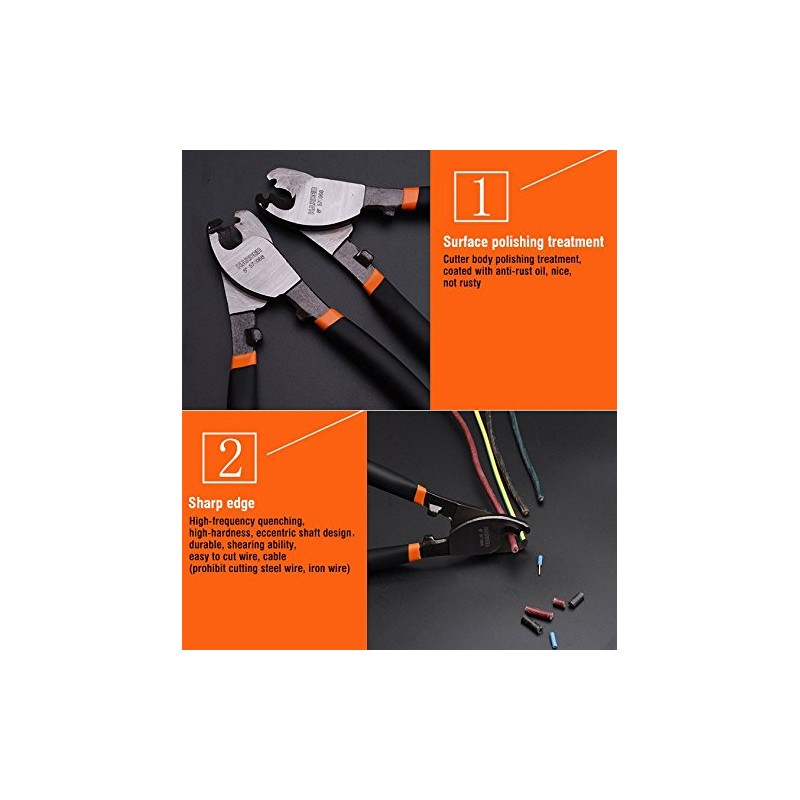 HARDEN Cable Cutter 200 mm for Copper and Aluminium Cables