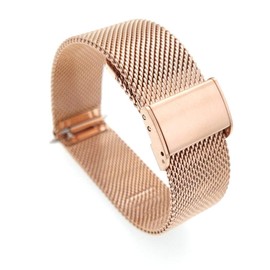 YOOSIDE Bracelet for Garmin Venu 3S / Vivoactive 4S / Vivomove 3S / Venu 2S, Stainless Steel Mesh Metal 18 mm Replacement Strap for Forerunner 255S/265S, Stainless steel metal, No Gemstone