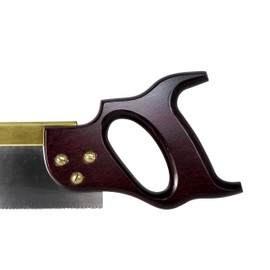 Lynx Thomas Flinn Taytools British 12 Inch Tenon Saw with Stained Beech Handle 13 TPI and Filed for Cross Cutting