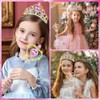 Vicloon 2PCS Light Up Princess Crown and Wands, Princess Dress